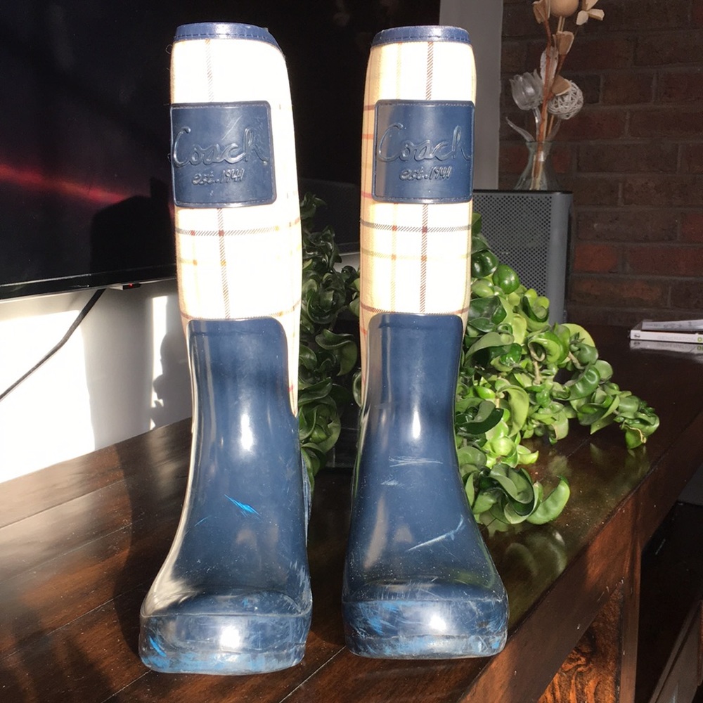 Coach High Top Rubber Rain boots